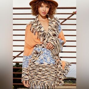 POL Cozy Fringe Knit Cardigan